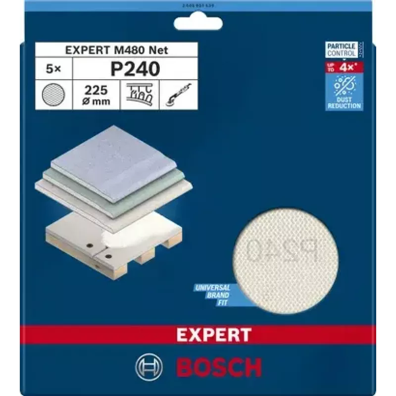 Bosch Expert M480 hiomaverkko 5 kpl 2608901639