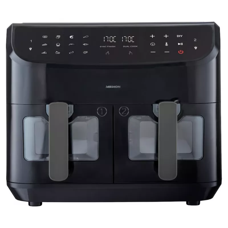 MEDION LIFE P20 Double 8,7 L 2600 W kiertoilmakypsennin musta