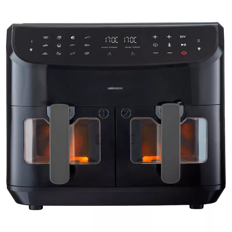 MEDION LIFE P20 Double 8,7 L 2600 W kiertoilmakypsennin musta