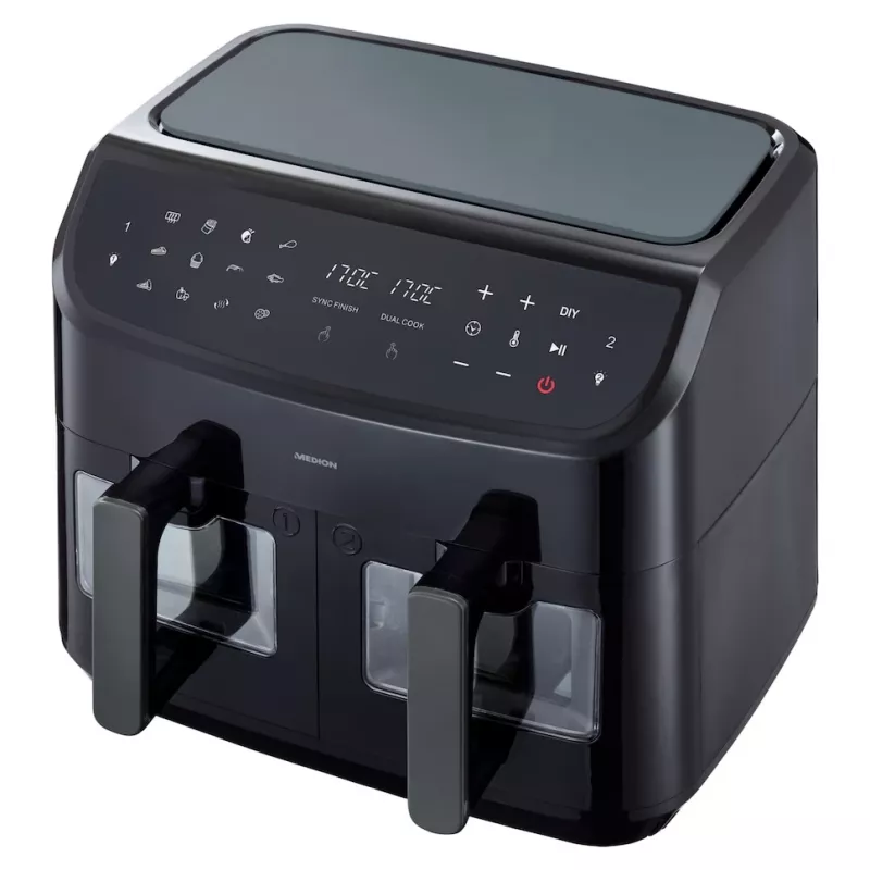 MEDION LIFE P20 Double 8,7 L 2600 W kiertoilmakypsennin musta