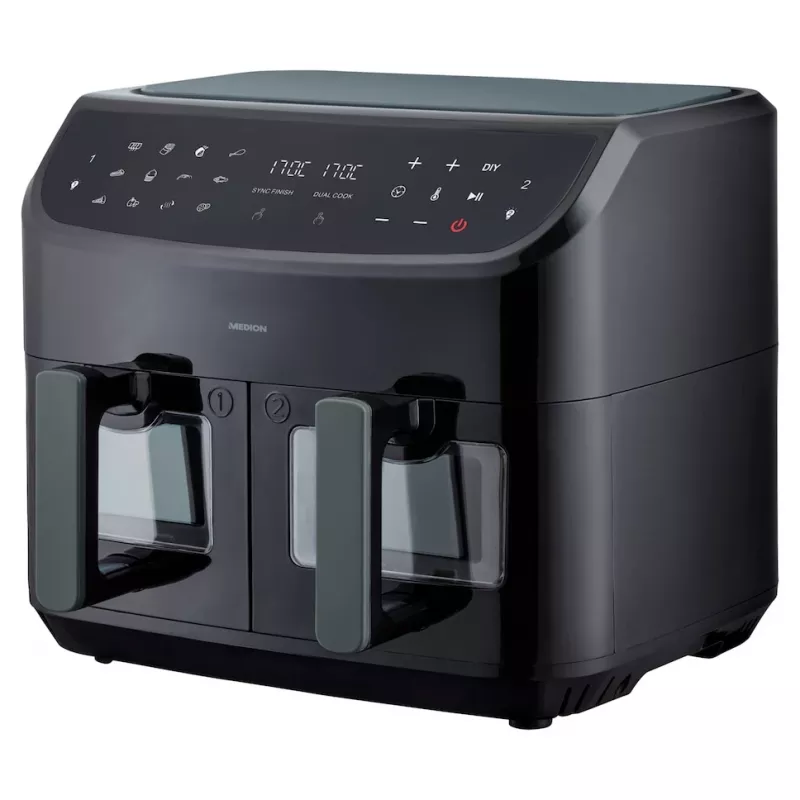 MEDION LIFE P20 Double 8,7 L 2600 W kiertoilmakypsennin musta