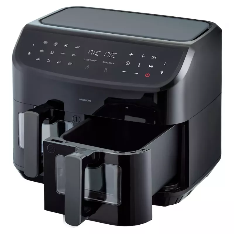 MEDION LIFE P20 Double 8,7 L 2600 W kiertoilmakypsennin musta