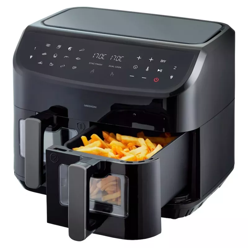 MEDION LIFE P20 Double 8,7 L 2600 W kiertoilmakypsennin musta