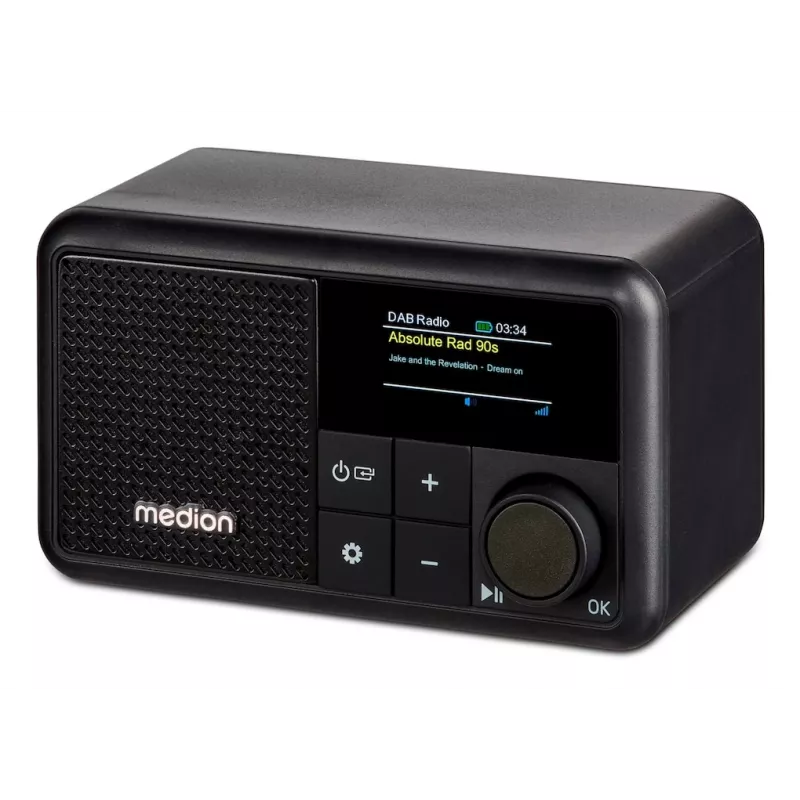 MEDION LIFE S66822 kannettava digitaaliradio musta