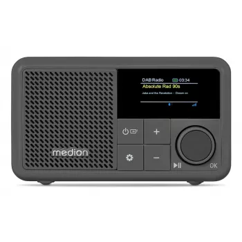 MEDION LIFE S66822 kannettava digitaaliradio harmaa