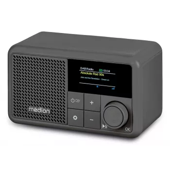 MEDION LIFE S66822 kannettava digitaaliradio harmaa