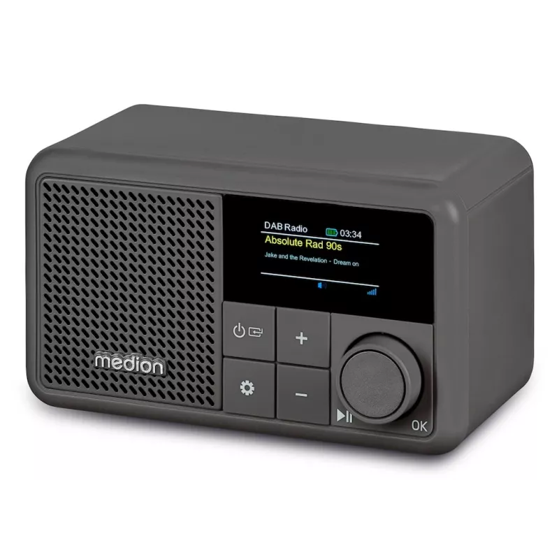 MEDION LIFE S66822 kannettava digitaaliradio harmaa