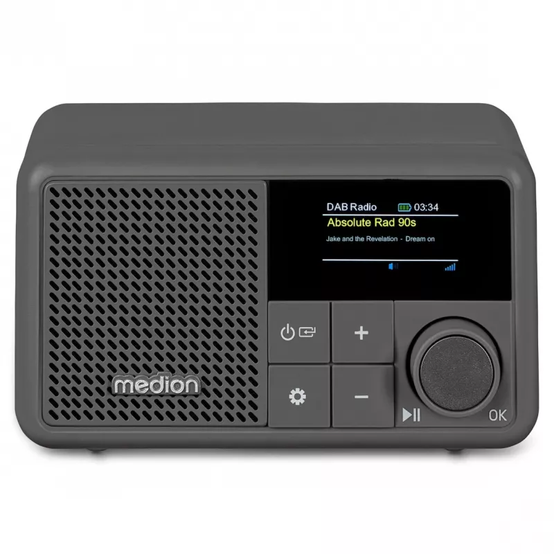 MEDION LIFE S66822 kannettava digitaaliradio harmaa