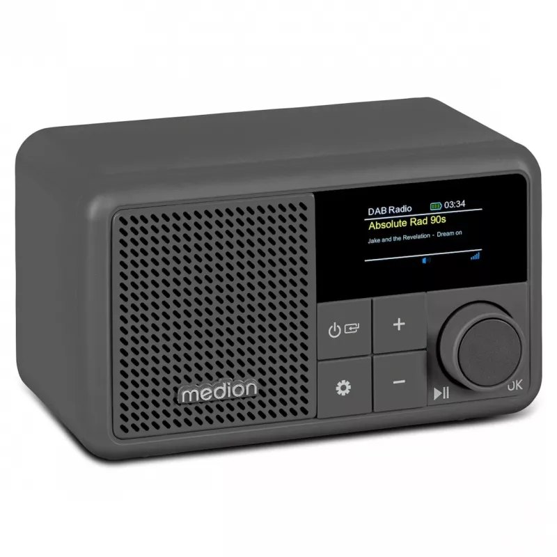 MEDION LIFE S66822 kannettava digitaaliradio harmaa