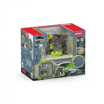 schleich ELDRADOR CREATURES BattleCave Steinbrecher, toiminta/seikkailu, hirviöt ja lohikäärmeet, kivimaailma, 7 vuosi/vuotta, vihreä, harmaa