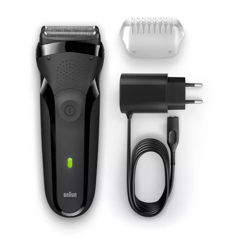 Braun Series 3 300s kalvosarjan partakone trimmeri musta