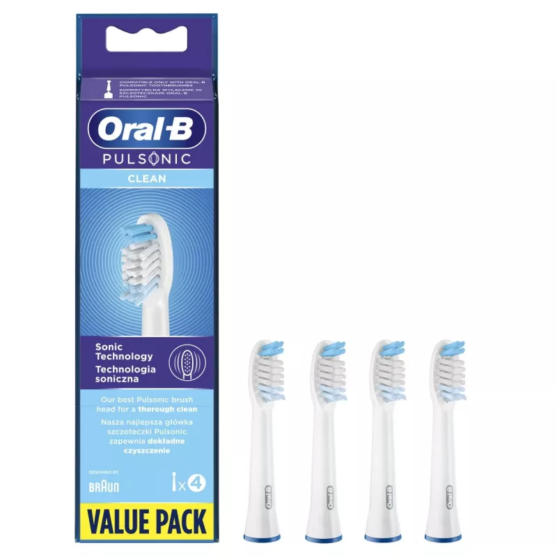 Oral-B Pulsonic Clean 4 kpl valkoinen