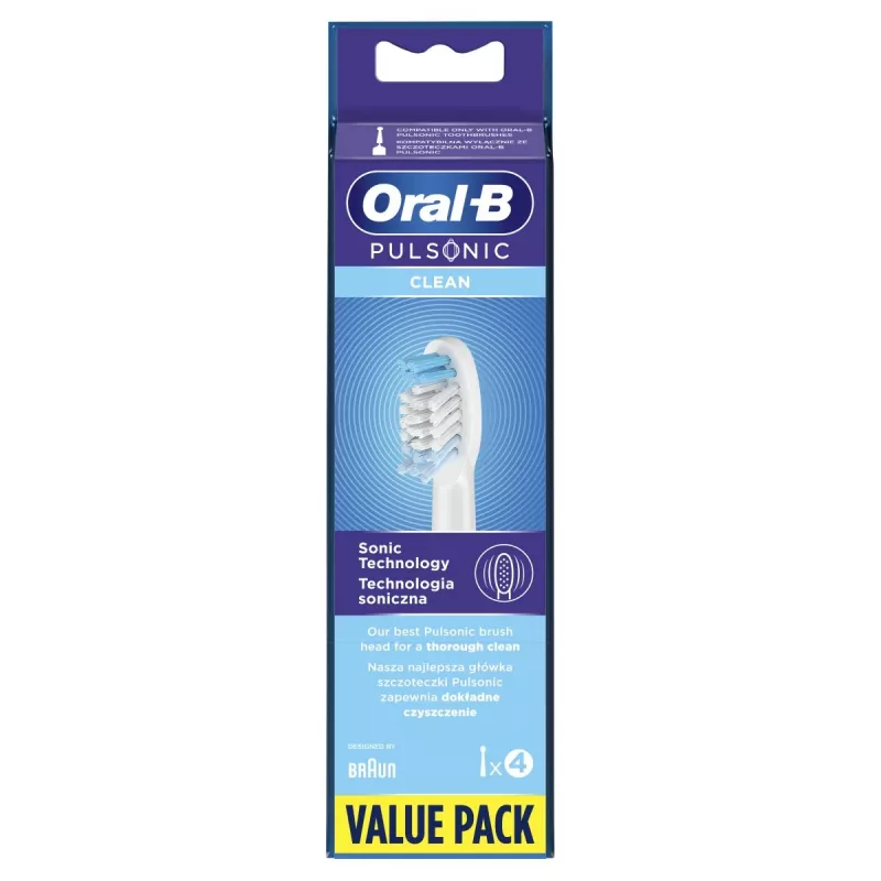 Oral-B Pulsonic Clean 4 kpl valkoinen