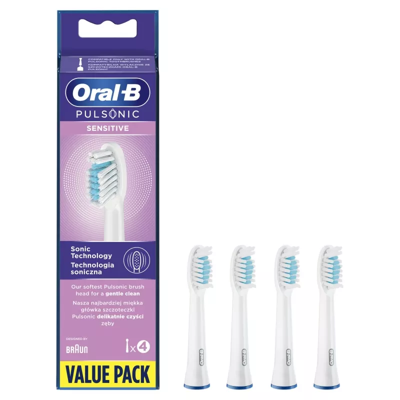 Oral-B Pulsonic Sensitive 4 kpl valkoinen