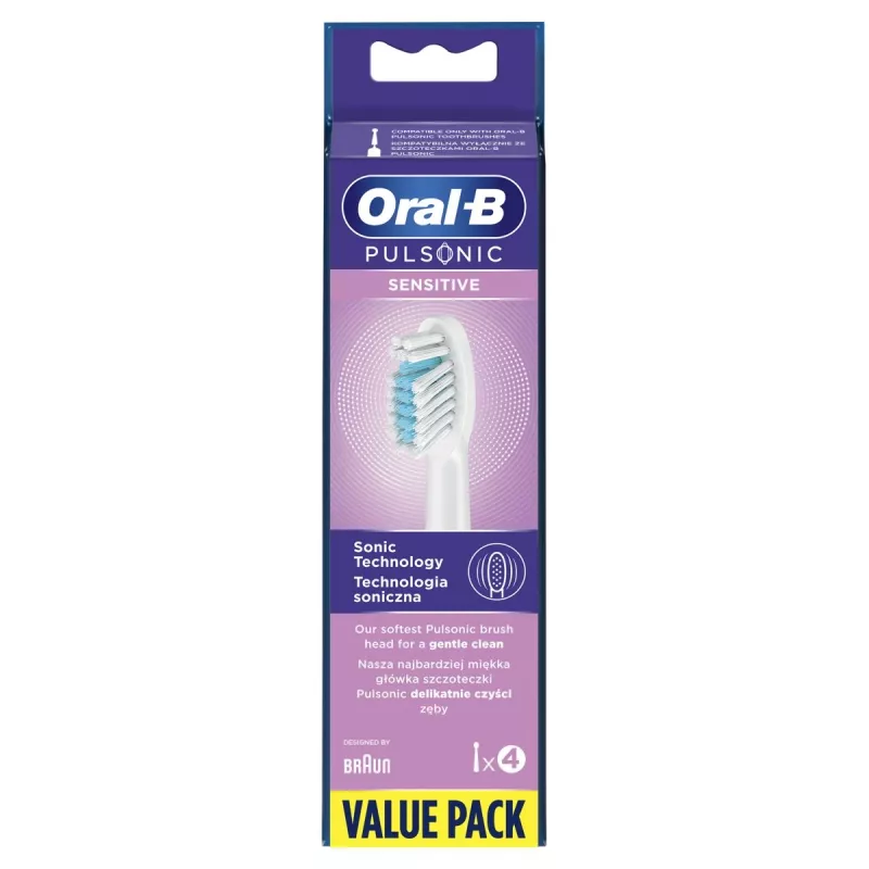 Oral-B Pulsonic Sensitive 4 kpl valkoinen