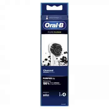 Oral-B Pure Clean vaihtoharjaspäät, 4 kpl, valkoinen (350053)
