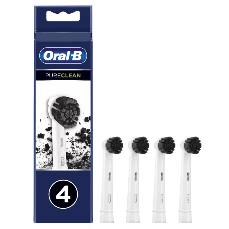 Oral-B Pure Clean vaihtoharjaspäät, 4 kpl, valkoinen (350053)