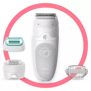 Braun Silk-épil 5 81770430 epilaattori 28 pinsettiä valkoinen