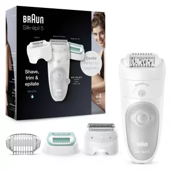 Braun Silk-épil 5 81770430 epilaattori 28 pinsettiä valkoinen