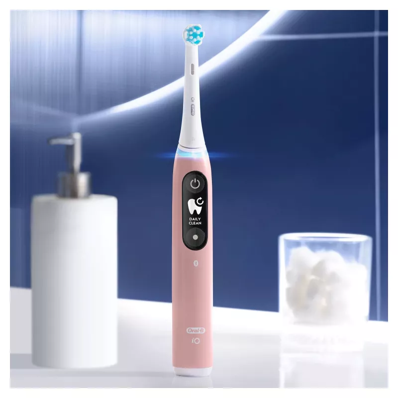 Oral-B iO 6S aikuisten värähtelyhammasharja vaaleanpunainen, valkoinen