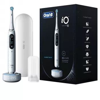 Oral-B iO Series 10 hammasharja aikuisille rotaatio-oskilloiva valkoinen