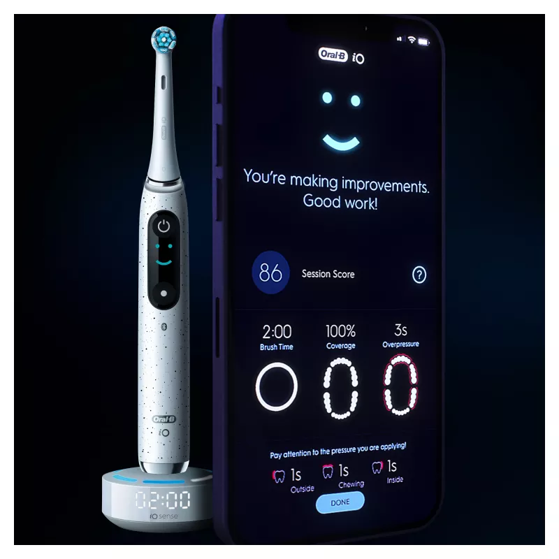 Oral-B iO Series 10 hammasharja aikuisille rotaatio-oskilloiva valkoinen