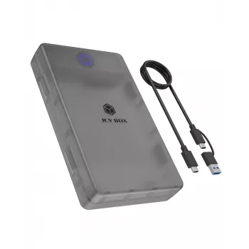 ICY BOX Spade Base 388 kotelo 2,5 tuuman/3,5 tuuman SATA SSD/HDD
