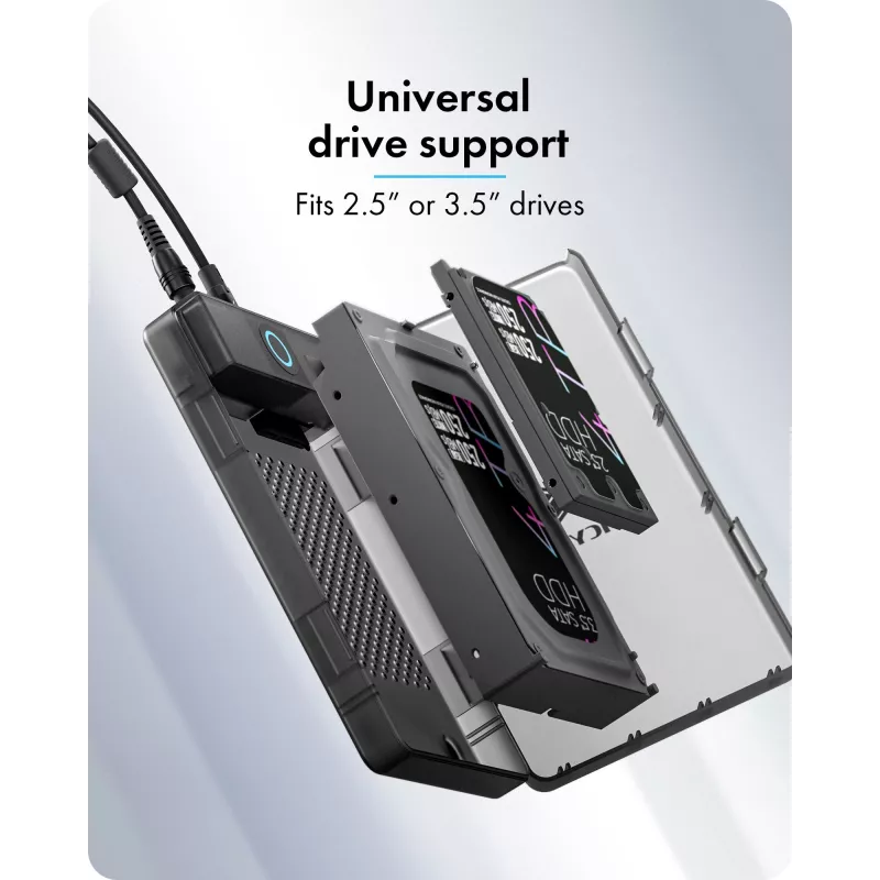 ICY BOX Spade Base 388 kotelo 2,5 tuuman/3,5 tuuman SATA SSD/HDD