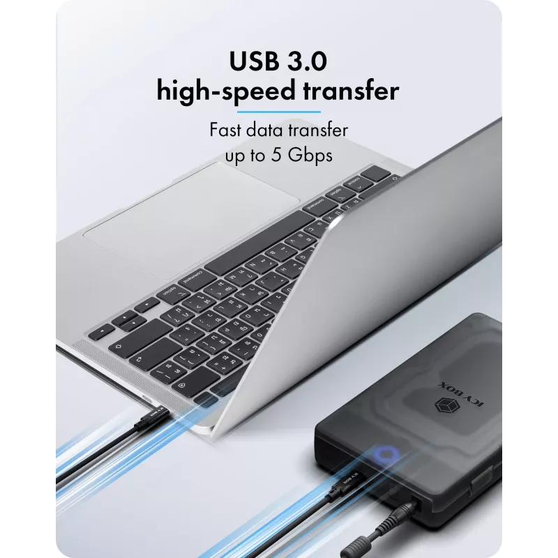 ICY BOX Spade Base 388 kotelo 2,5 tuuman/3,5 tuuman SATA SSD/HDD