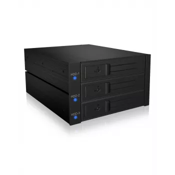 ICY BOX IB-573SSK-12G 8,89 cm (3,5 tuuman) taustalevy musta