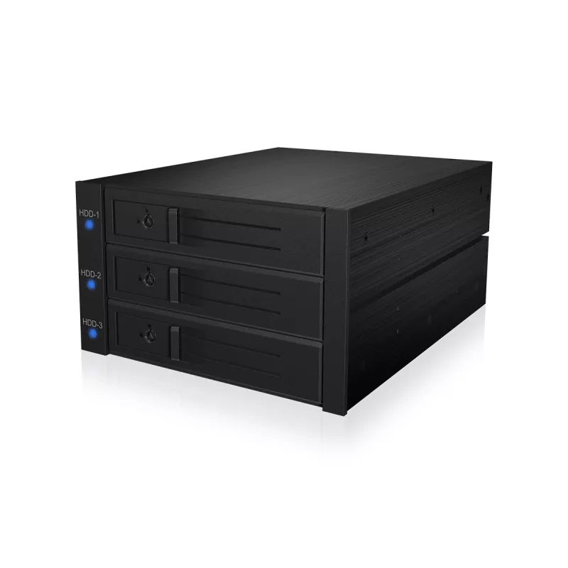 ICY BOX IB-573SSK-12G 8,89 cm (3,5 tuuman) taustalevy musta