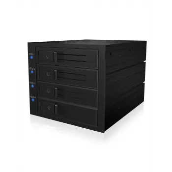 ICY BOX IB-574SSK-12G 8,89 cm (3,5 tuuman) taustalevy musta