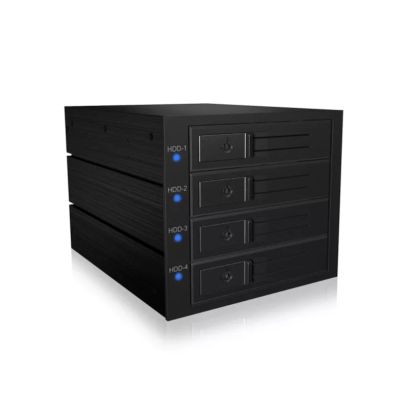 ICY BOX IB-574SSK-12G 8,89 cm (3,5 tuuman) taustalevy musta