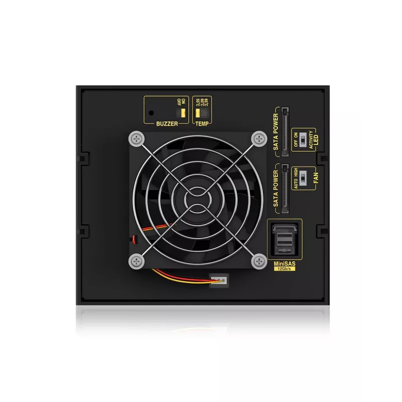 ICY BOX IB-574SSK-12G 8,89 cm (3,5 tuuman) taustalevy musta
