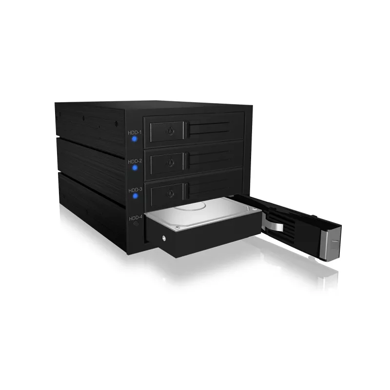 ICY BOX IB-574SSK-12G 8,89 cm (3,5 tuuman) taustalevy musta