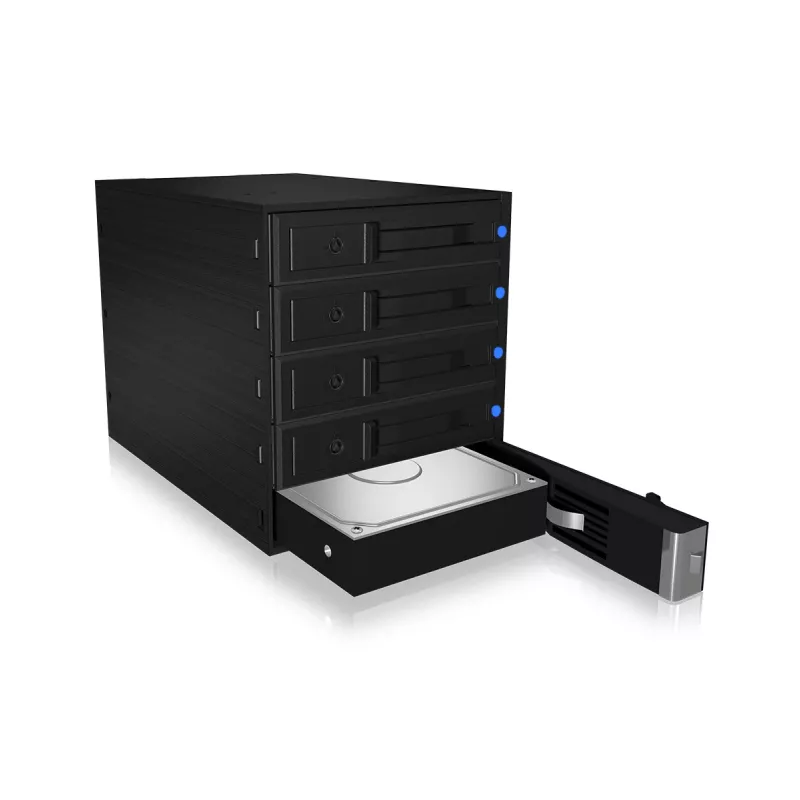 ICY BOX IB-575SSK-12G 8,89 cm (3,5 tuuman) taustalevy musta