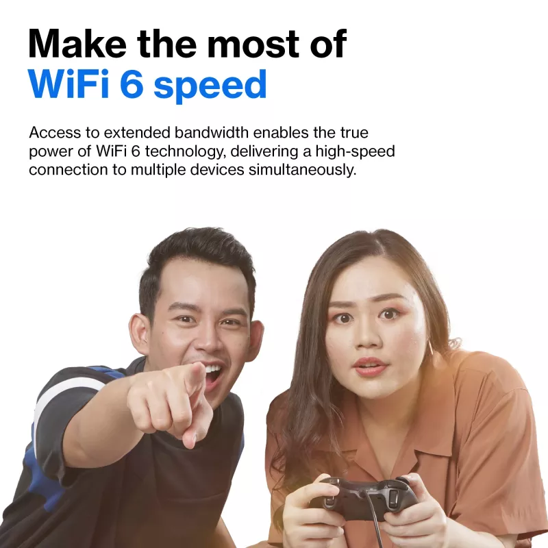 Linksys AX5400 Whole Home Mesh WiFi 6 Dual-Band -järjestelmä, 2 kpl:n pakkaus