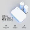 Linksys Velop Micro 6 Mesh -järjestelmä – Dual-Band WiFi 6 AX3000 (3 kpl:n pakkaus)