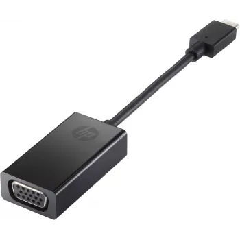 HP USB-C-VGA-sovitin, musta, Kiina, Windows 10, Windows 11, ChromeOS, Business, 0 - 40 °C