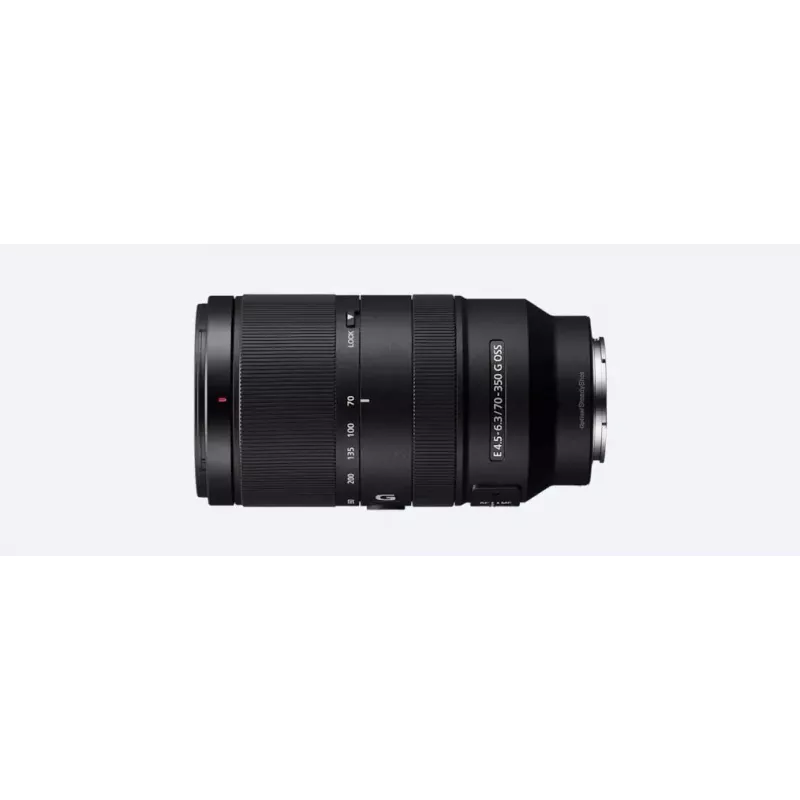 Sony E 70-350 mm F4.5-6.3 G OSS kameraobjektiivit, musta