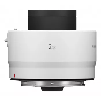 Canon Extender RF 2x – Canon RF -bajonetti, paino 340 g, halkaisija 71,2 mm