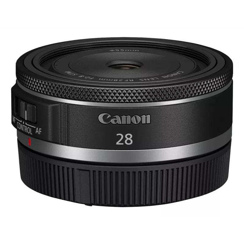 Canon laajakulma RF 28 mm F2.8 STM kameraobjektiivi, musta