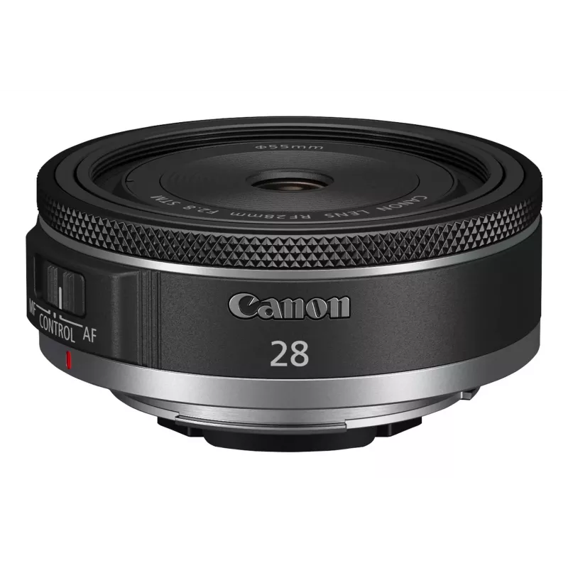 Canon laajakulma RF 28 mm F2.8 STM kameraobjektiivi, musta