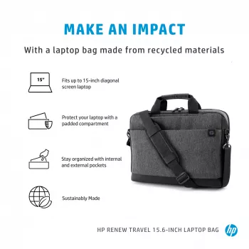 HP Renew Travel 15,6 tuuman kannettavan tietokoneen laukku