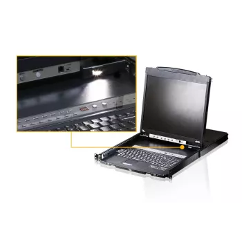 ATEN CL5808N telinekonsoli 48,3 cm (19 tuumaa) musta 1U