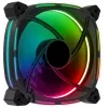 Aerocool ASTRO12 PC-tuuletin 12cm LED RGB tärinänvaimennus 6 Pins musta