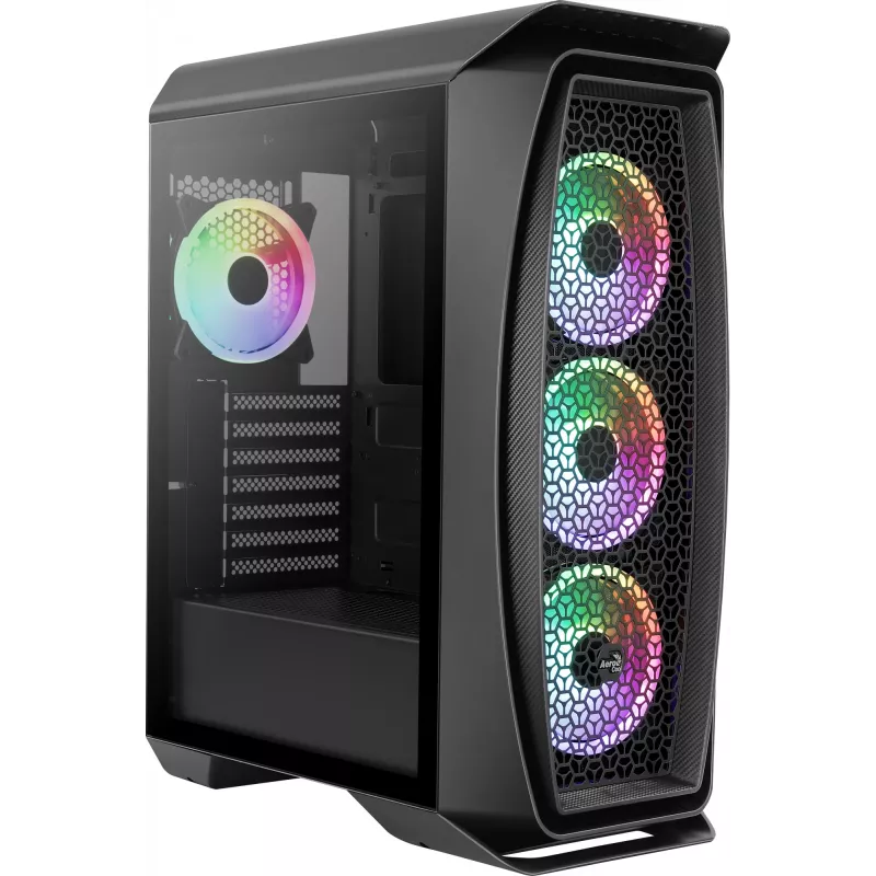 Aerocool Aero One Duo ATX-tietokonekotelo 4x ARGB-tuuletin 12 cm + etusäleikkö