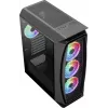 Aerocool Aero One Duo ATX-tietokonekotelo 4x ARGB-tuuletin 12 cm + etusäleikkö