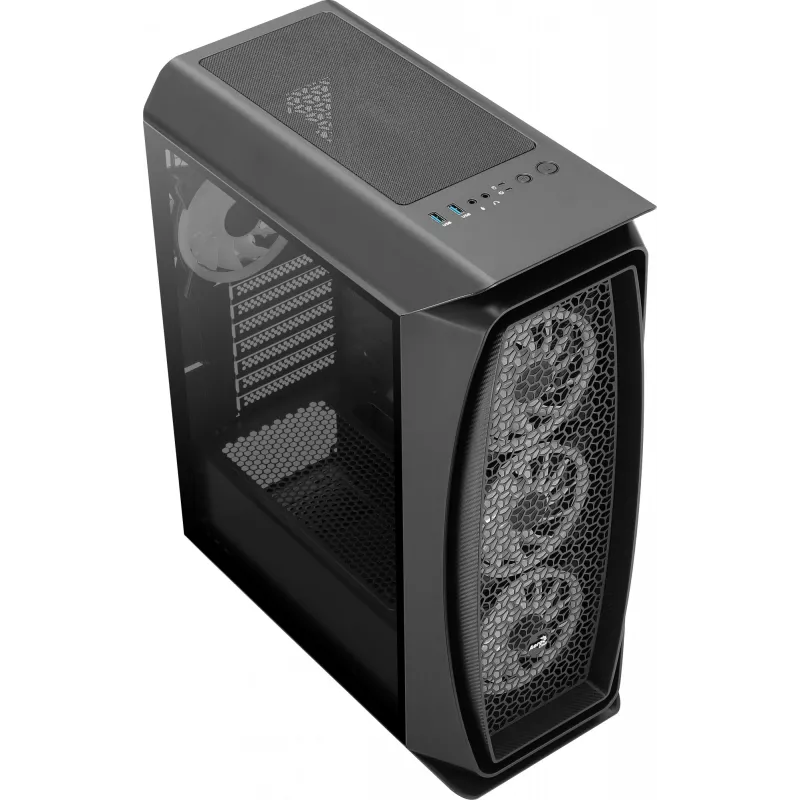 Aerocool Aero One Duo ATX-tietokonekotelo 4x ARGB-tuuletin 12 cm + etusäleikkö