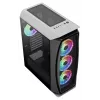 Aerocool AEROONEDUOWHV1 pelikotelo ATX 4xARGB-tuuletin valkoinen